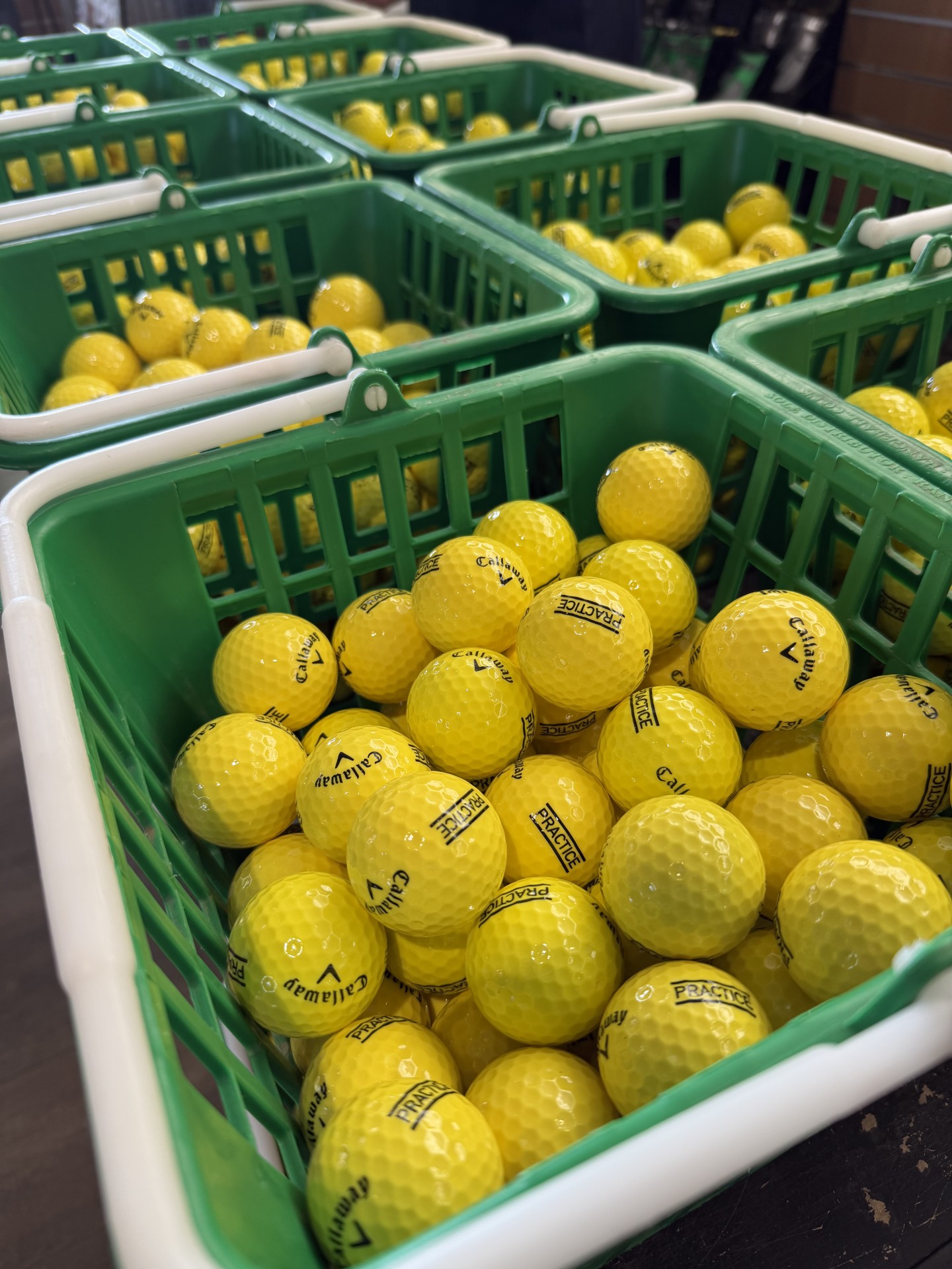 Callaway range balls at Winchester Golf Academy